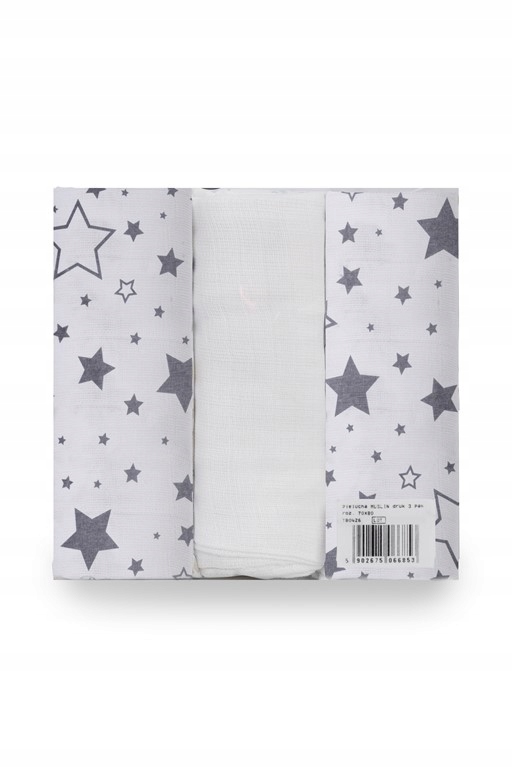 Pielucha muslin 3 pak 70x80 – Idealna pieluszka dla niemowląt