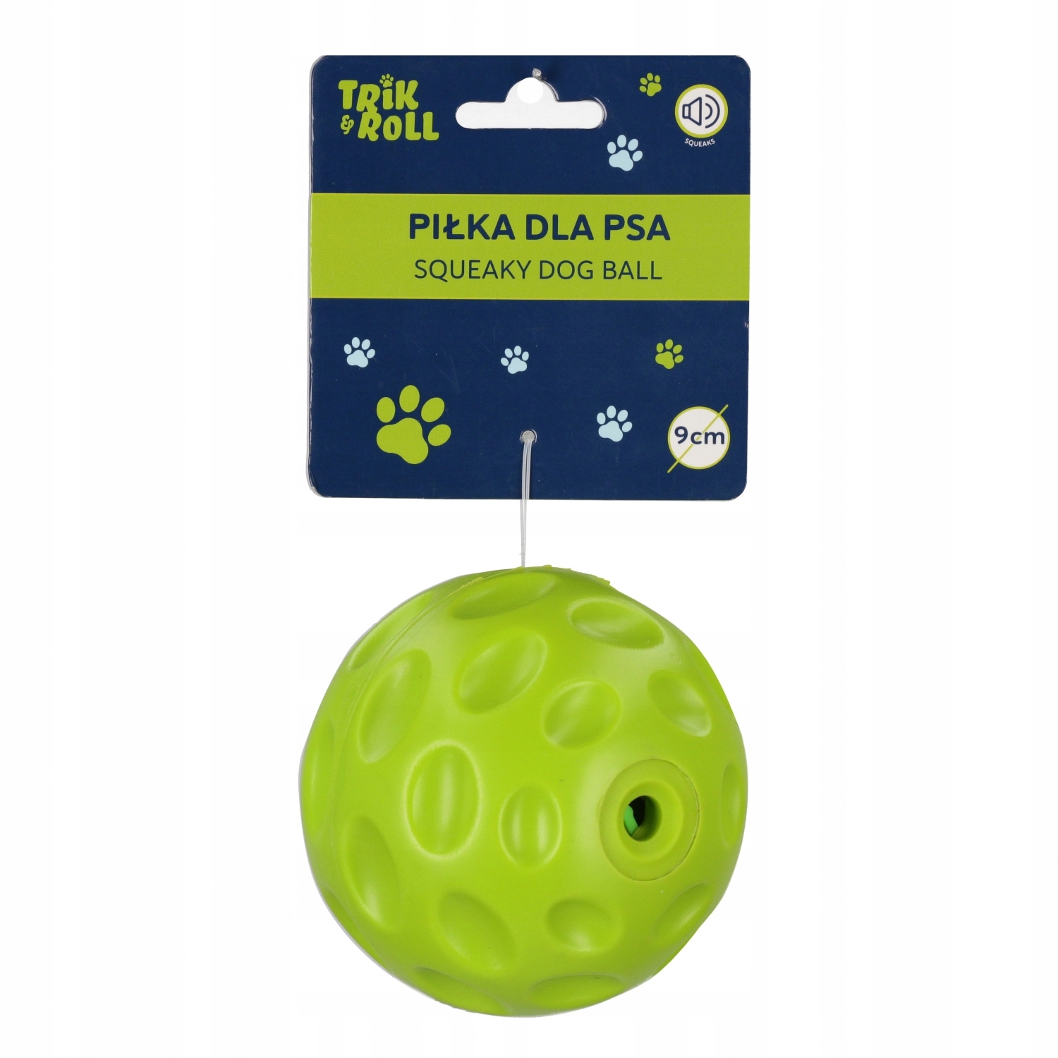 Piłka dla Psa dźwięk 9,5cm – Idealna zabawka dla Twojego pupila