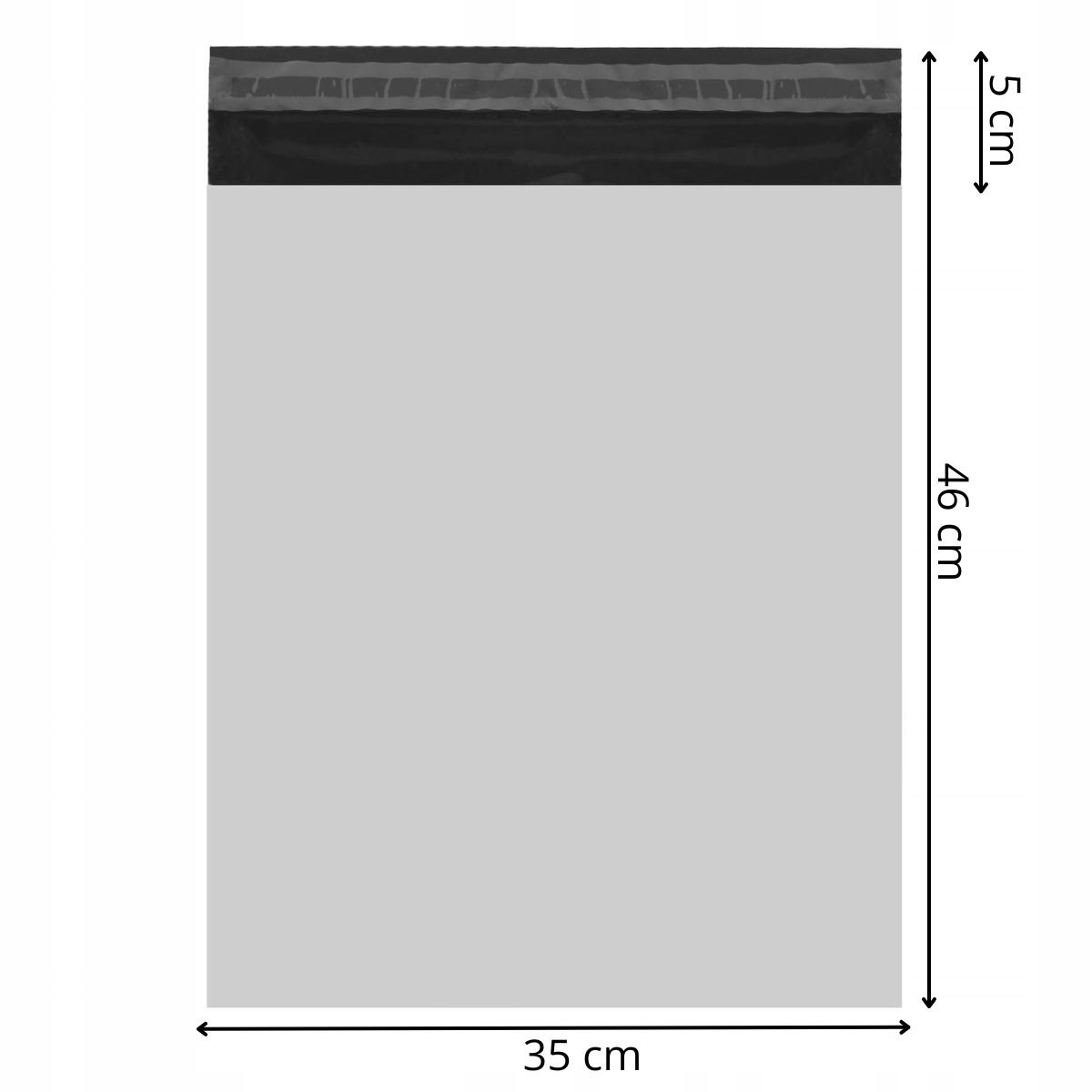 Foliopaki kurierskie zestaw 50 szt. 46x35 cm – Idealne rozwiązanie do pakowania paczek