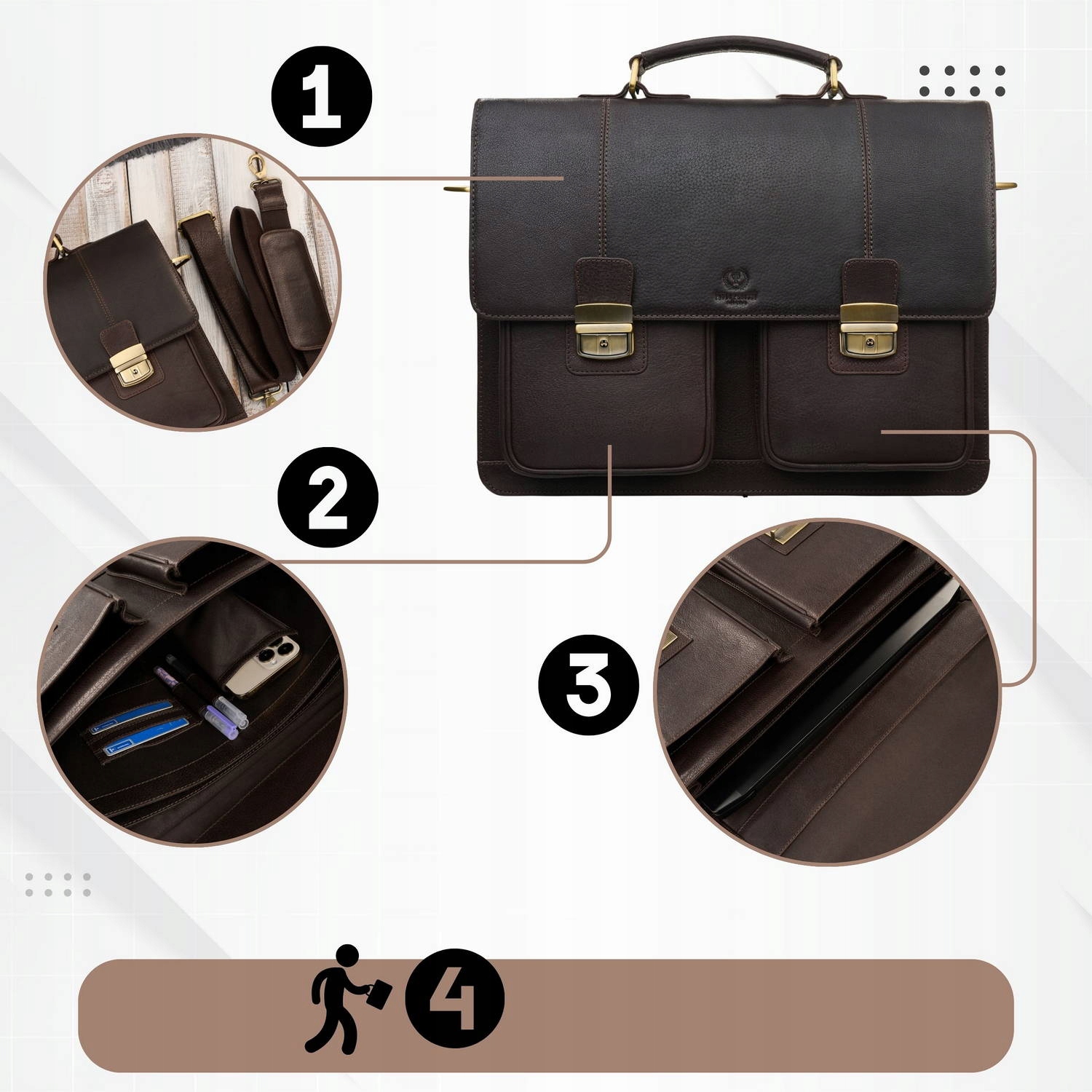 Przestronność i organizacja – idealna na dokumenty i laptopa