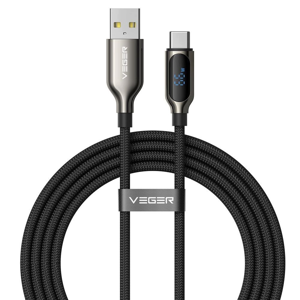 Kabel z diodą LED USB C do USB C PD 5A 100W 1,5 m CC1-ZSD – Wydajność i wygoda w jednym