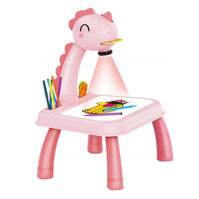 PROJEKTOR DO RYSOWANIA NÓŻKI DINOZAUR MUZYKA 7AR Wiek dziecka 3 lata +