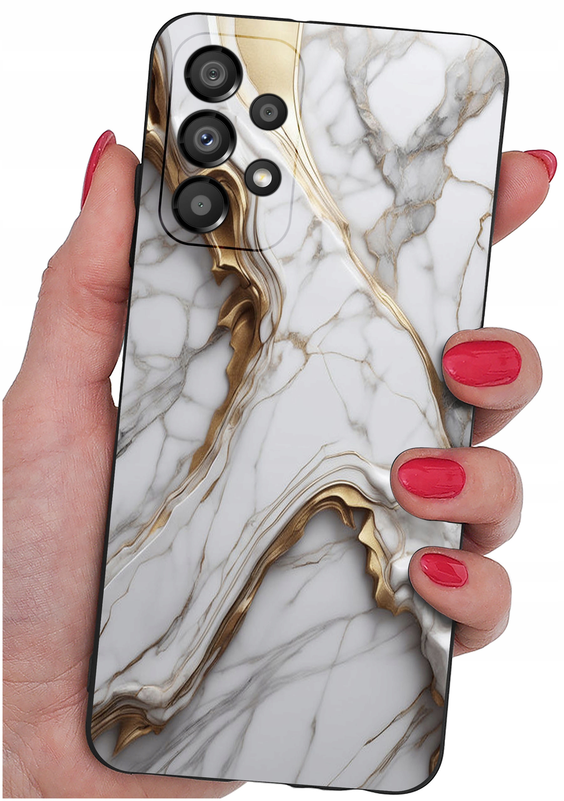 Etui do Samsung Galaxy A33 5G WZORY | SILIKONOWE MATT CASE + SZKŁO HARTOWANE 9H