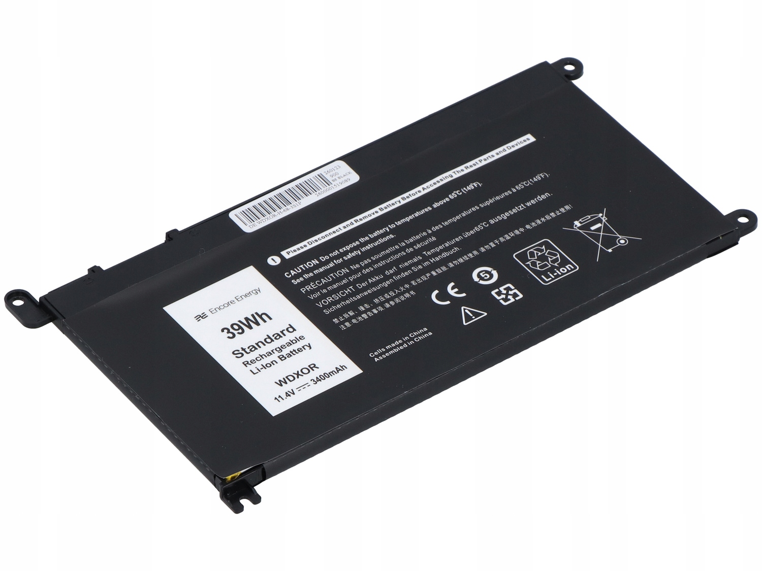 Pojemność 3400 mAh – Dłuższa praca bez ładowania