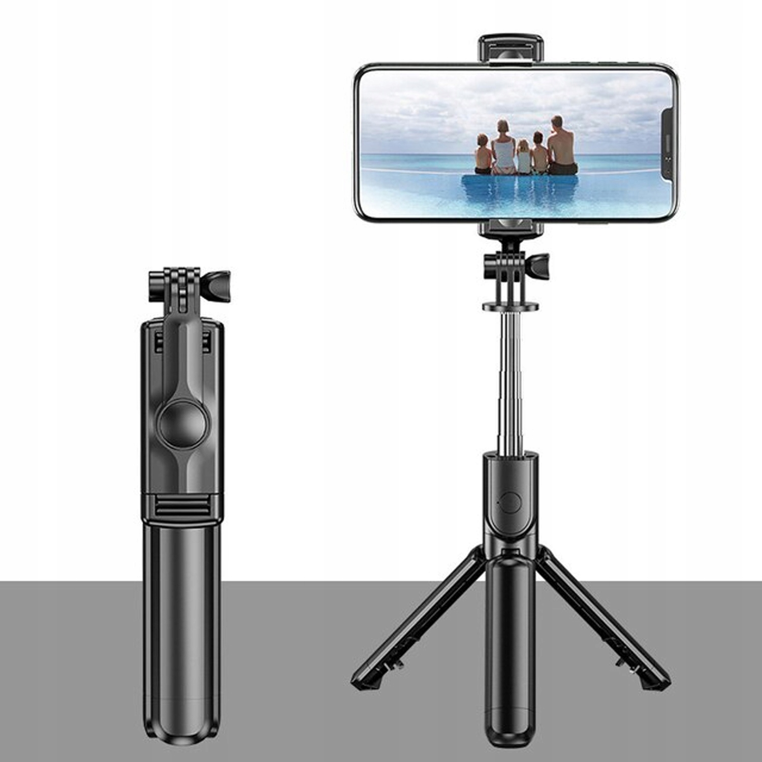 Dwa urządzenia w jednym: Selfie Stick i Statyw