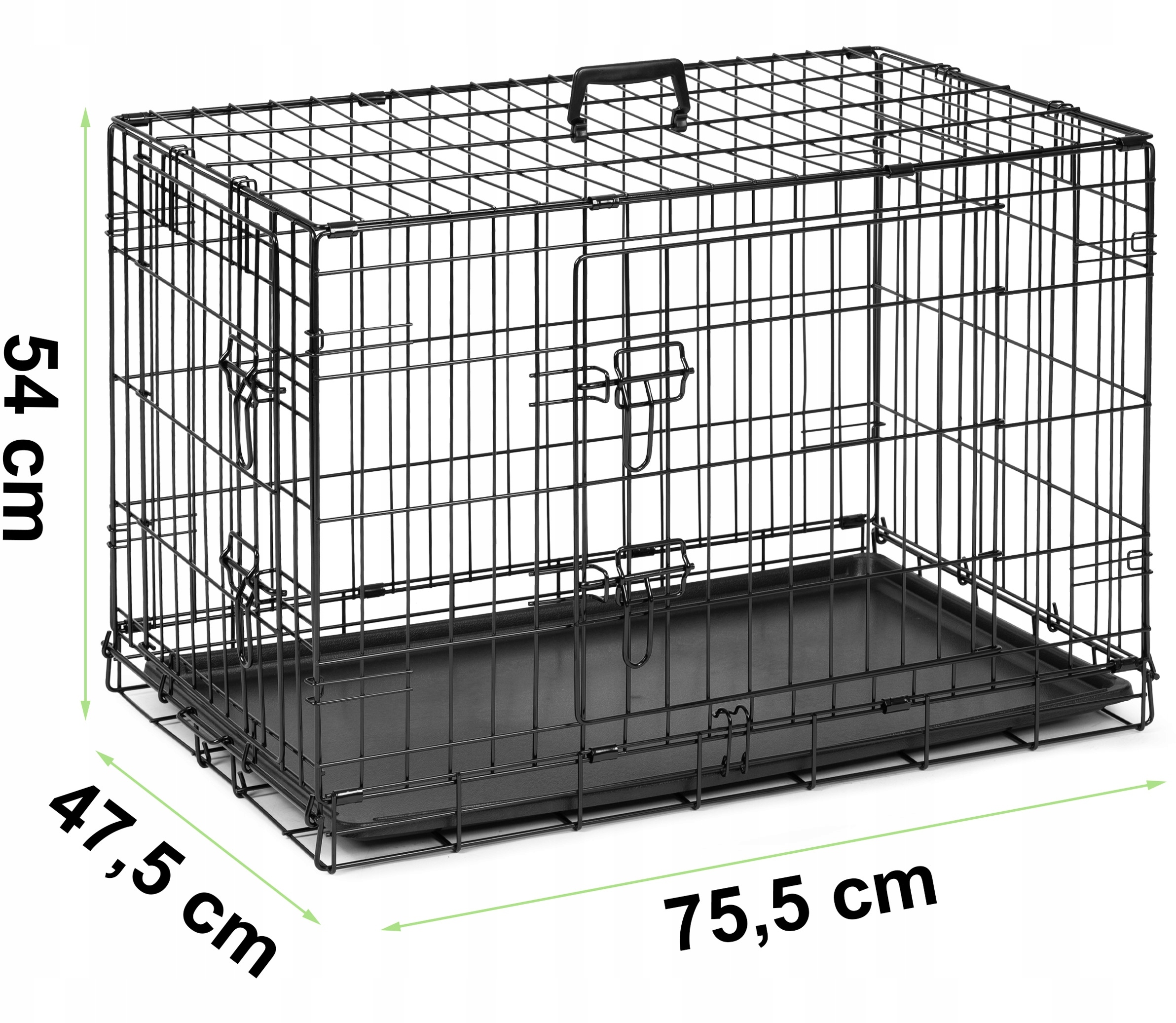 Klatka dla zwierząt 75,5 x 47,5 x 54 cm PH-200 – Idealne rozwiązanie dla Twojego pupila
