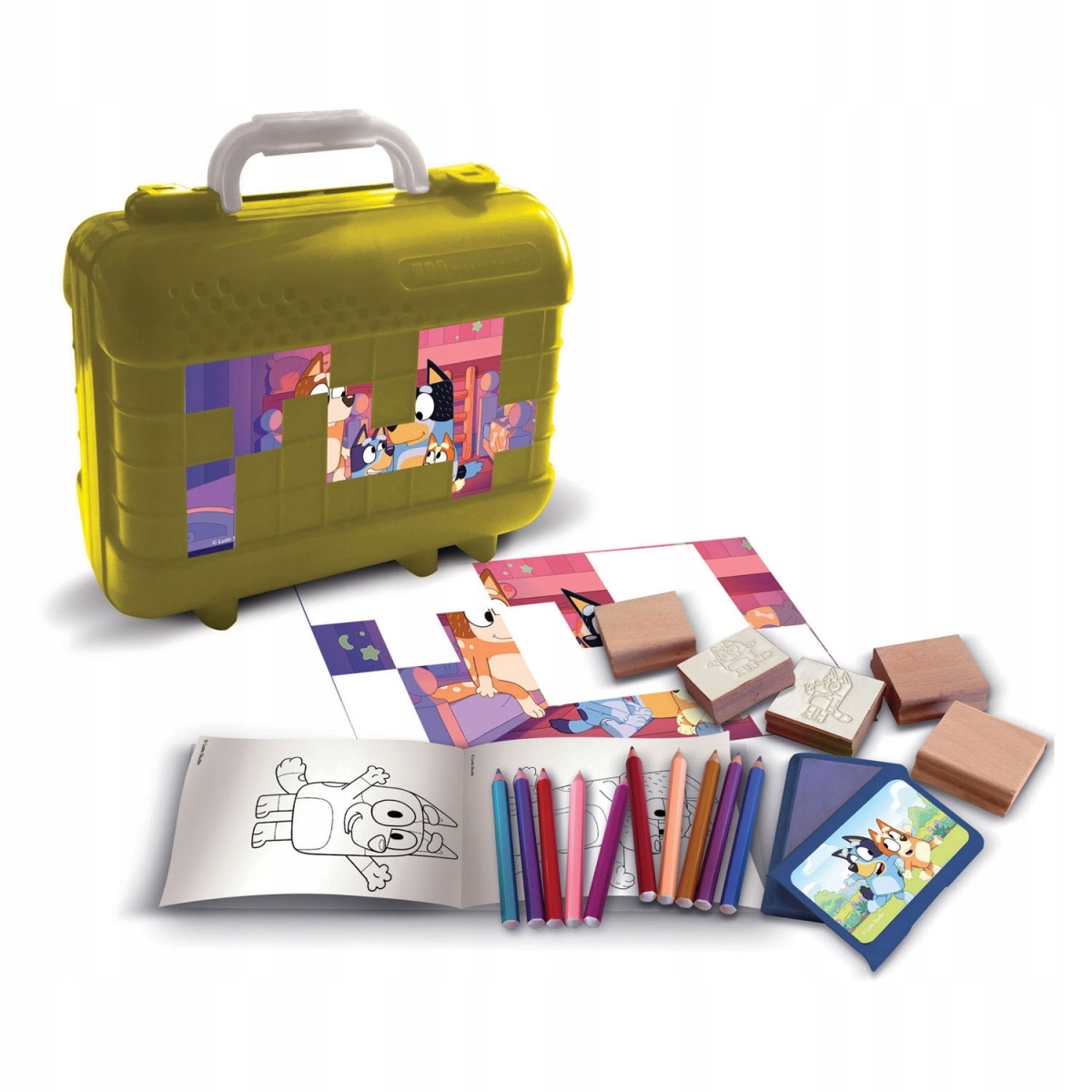 MULTIPRINT BLUEY PIECZĄTKI TRAVEL SET – Kreatywna zabawa z ulubionymi bohaterami