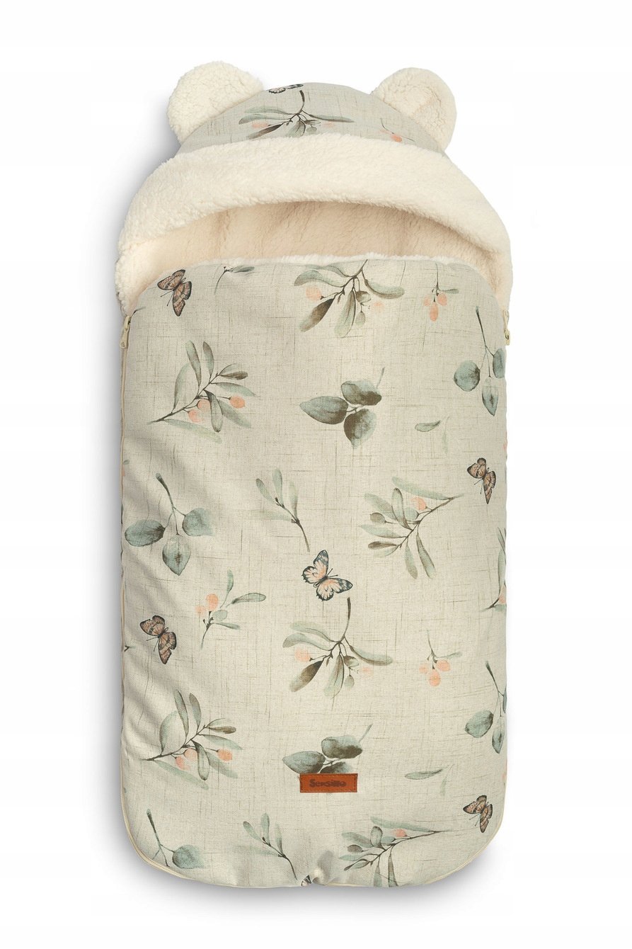 Śpiworek do Fotelika i Wózka Głębokiego Oliwka Vintage – Komfort i styl dla Twojego maluszka