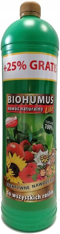 Naturalny nawóz do wszystkich roślin 1,2l Biohumus Life Ekodarpol – Zdrowe rośliny w Twoim ogrodzie