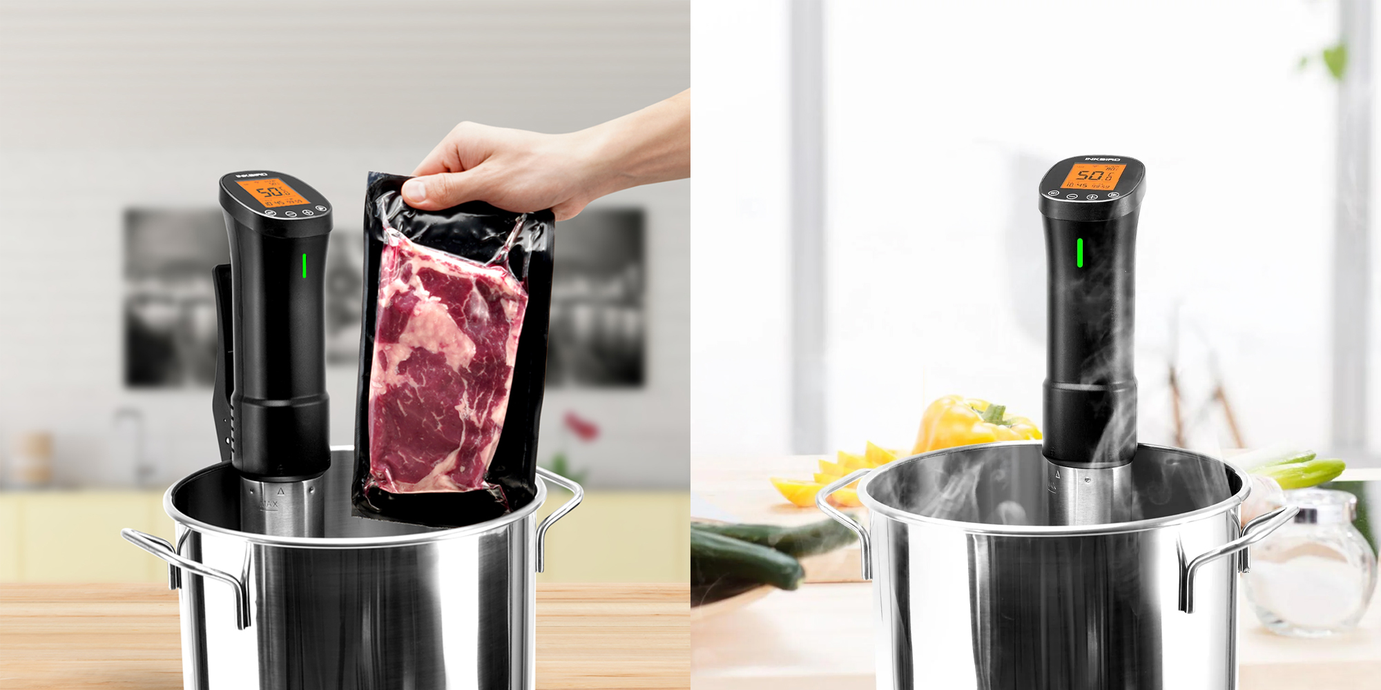 width=100% Cyrkulator Sous Vide Inkbird ISV-200W