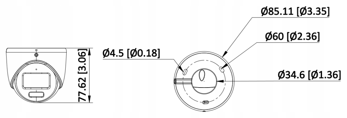 Obiektyw 2.8 mm z szerokim kątem widzenia 105°