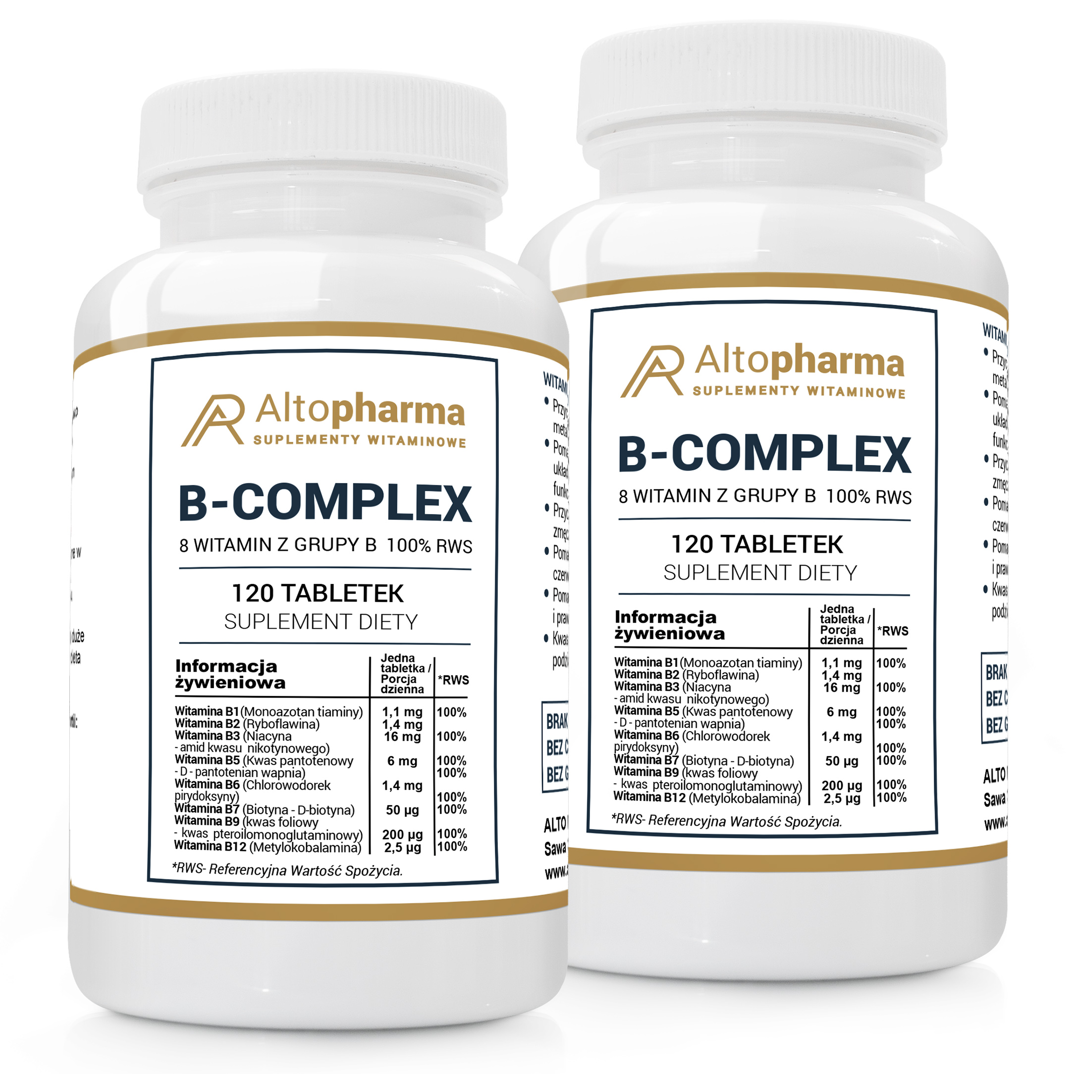 ALTOPHARMA Witamina B Complex – Suplement diety dla zdrowia i energii