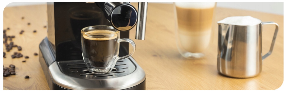 Manualny wybór pojemności kawy – od espresso do dużych napojów