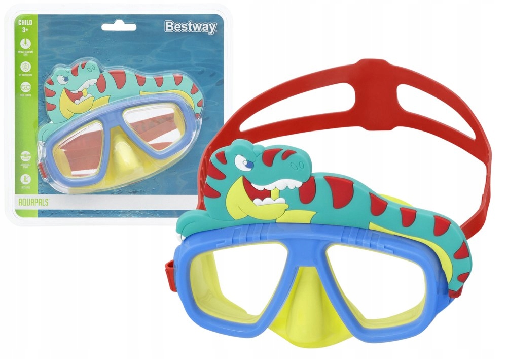 Okulary do Pływania Dinozaur Bestway 22064 – Idealne dla Twojego dziecka