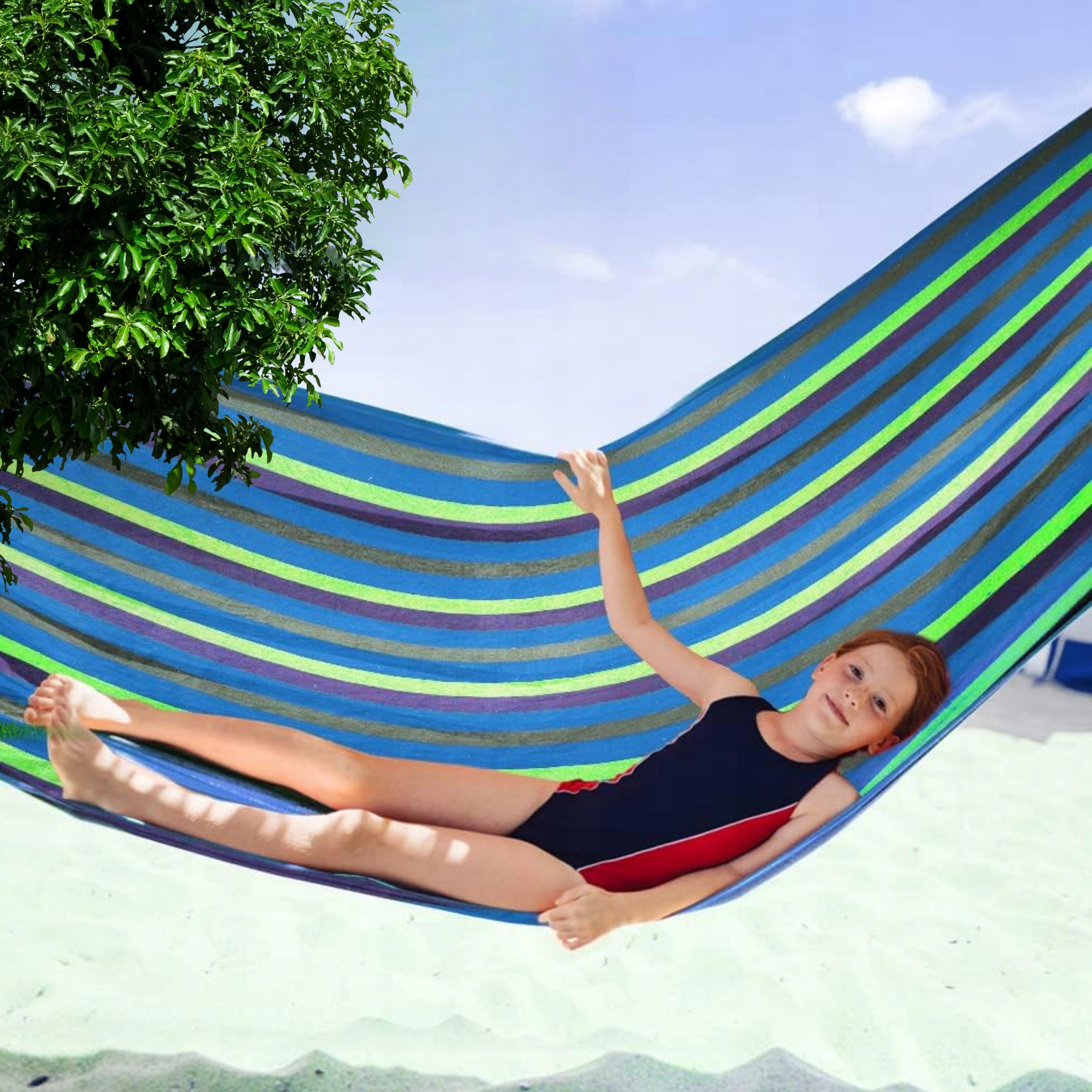 Hamak Ogrodowy Dwuosobowy GALAXIA XXL 260x150 – Idealny na relaks w ogrodzie