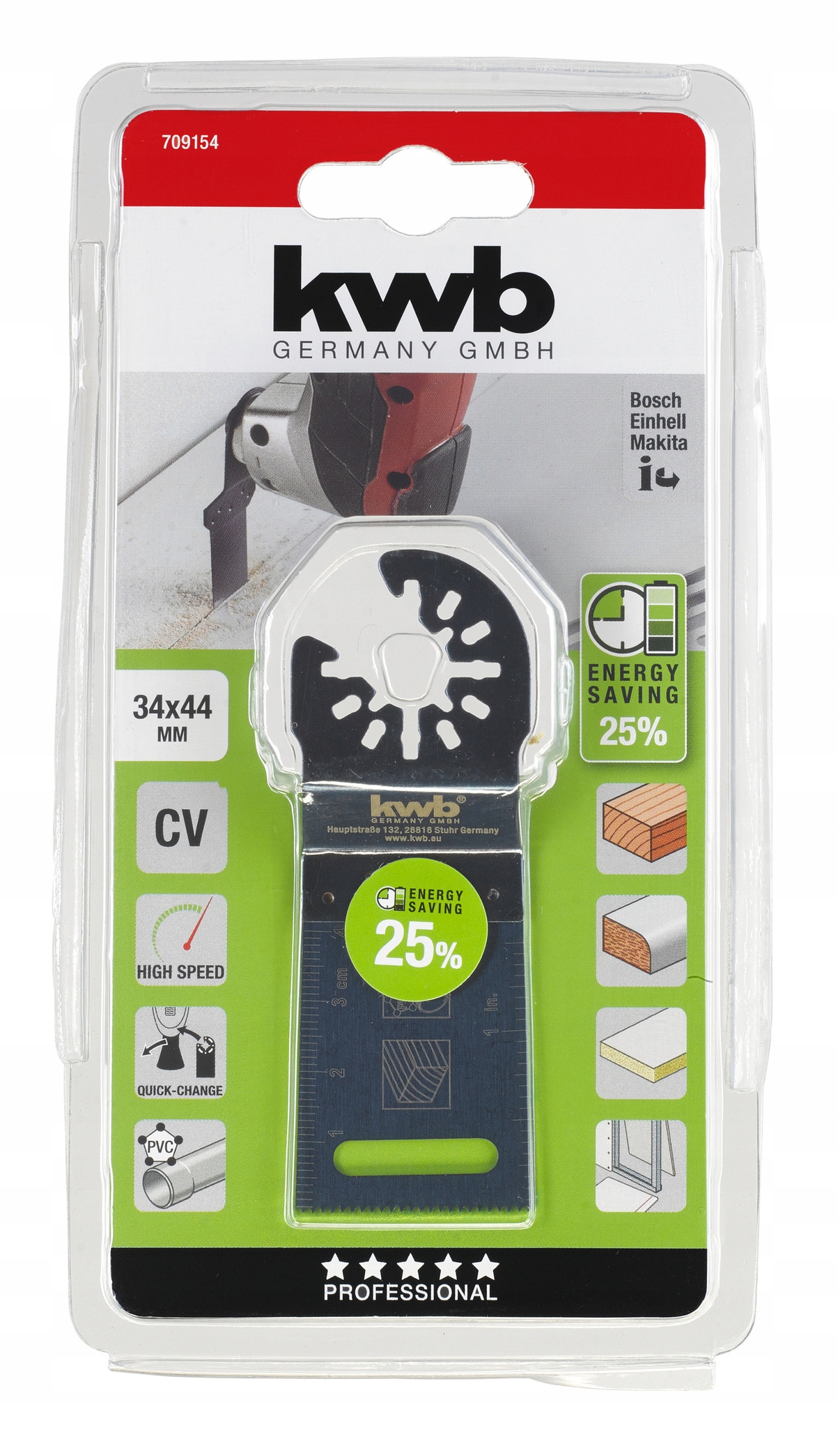 Brzeszczot do Multitool Einhell 34x44mm – Wydajność i precyzja cięcia