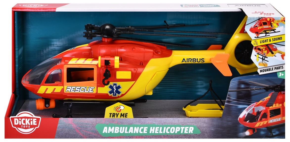 Helikopter ratunkowy Dickie TOYS Airbus H145 – Idealna zabawka dla małych ratowników