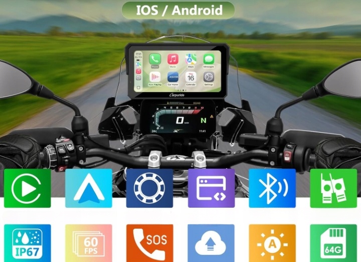 Bezprzewodowe Apple CarPlay i Android Auto – Nowoczesne rozwiązania dla motocyklistów