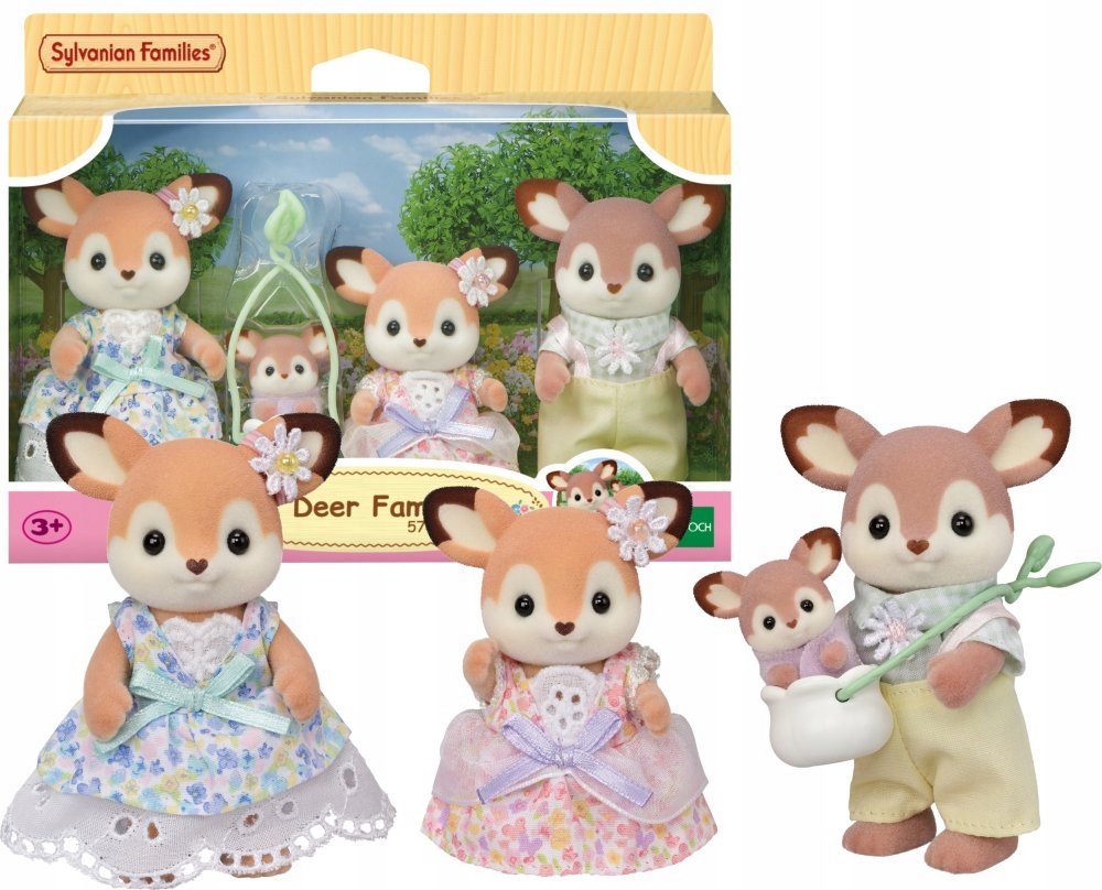 Sylvanian Families – Rodzina Jeleni – Urokliwe postacie do zabawy
