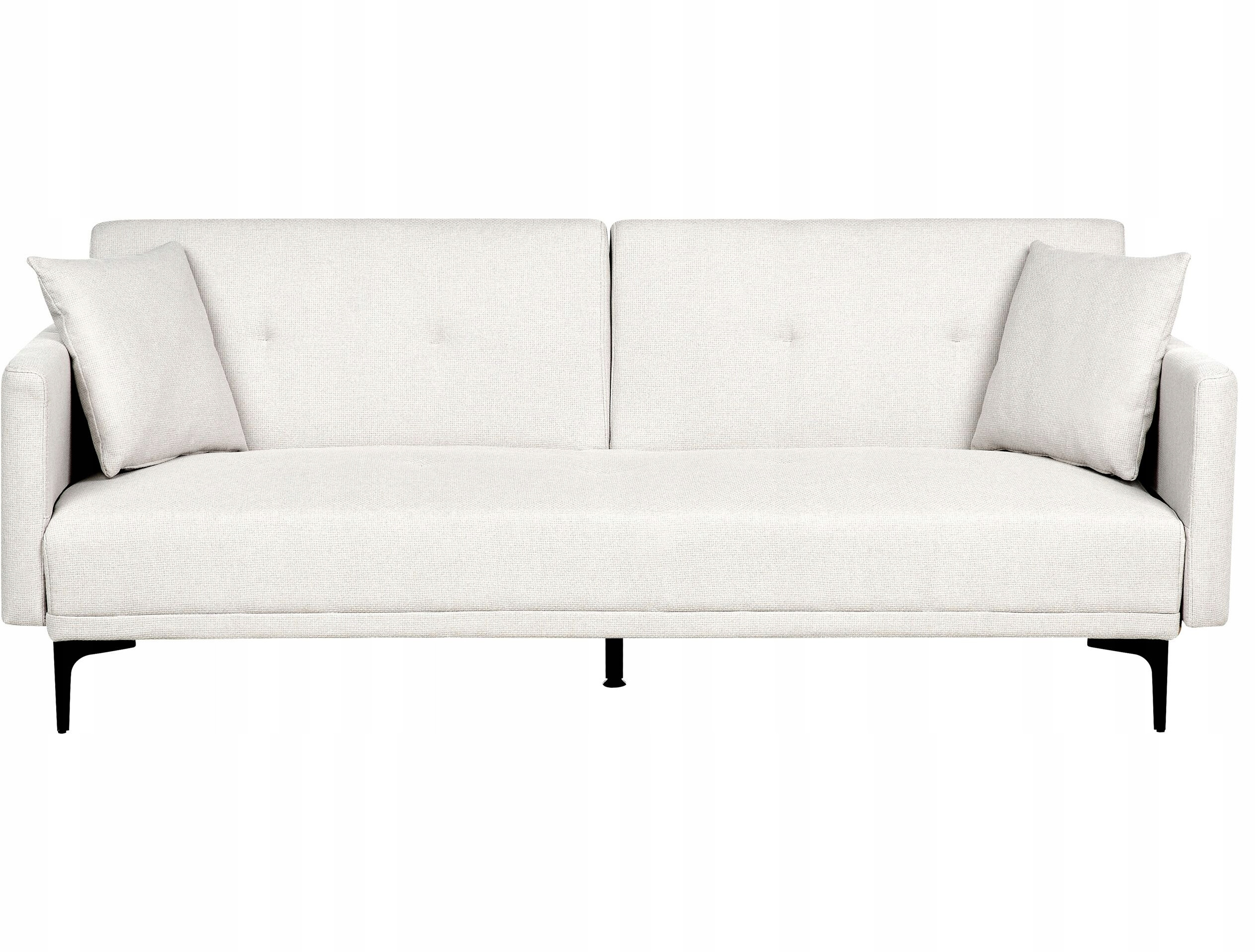 Sofa rozkładana jasnobeżowa LUCAN – Elegancja i funkcjonalność w Twoim salonie