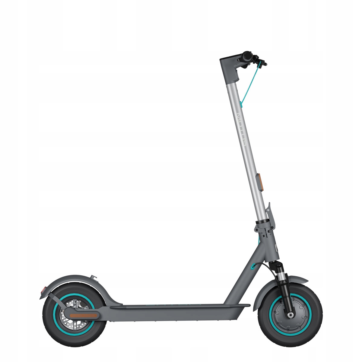 Komfortowa jazda dzięki 10-calowym kołom i systemowi amortyzacji