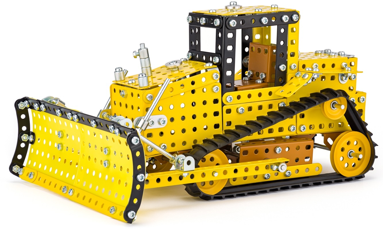Klocki metalowe Merkur - Buldożer 6063 – Kreatywna zabawa dla małych konstruktorów