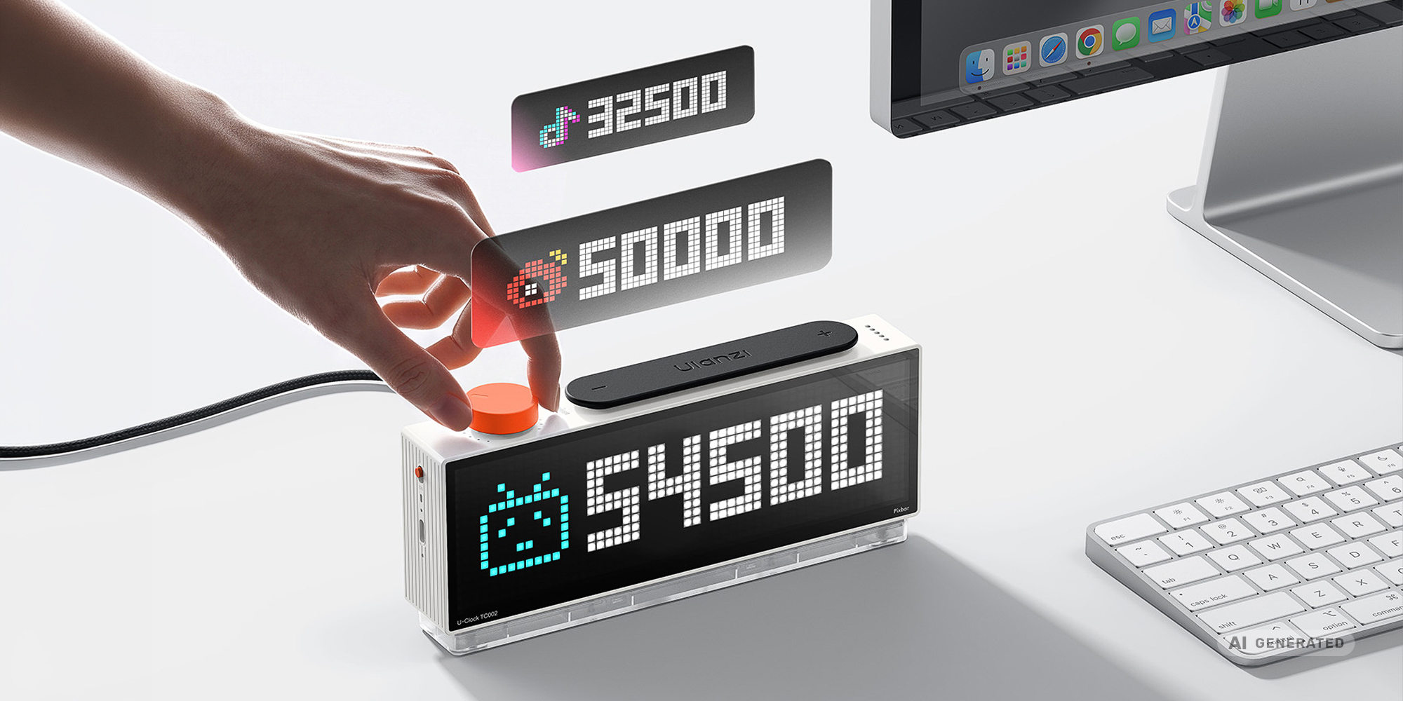 Zegar Ulanzi TC002 Pixbar Smart Pixel Clock II