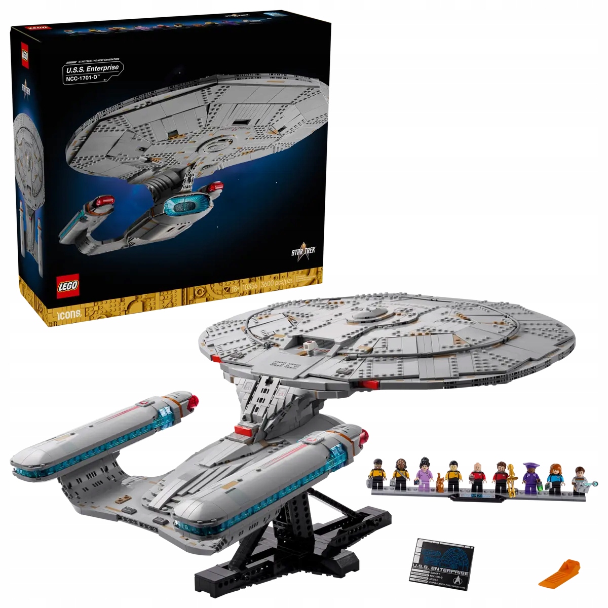 LEGO® Icons Star Trek: U.S.S. Enterprise NCC-1701-D™ – Ikona galaktycznych podróży
