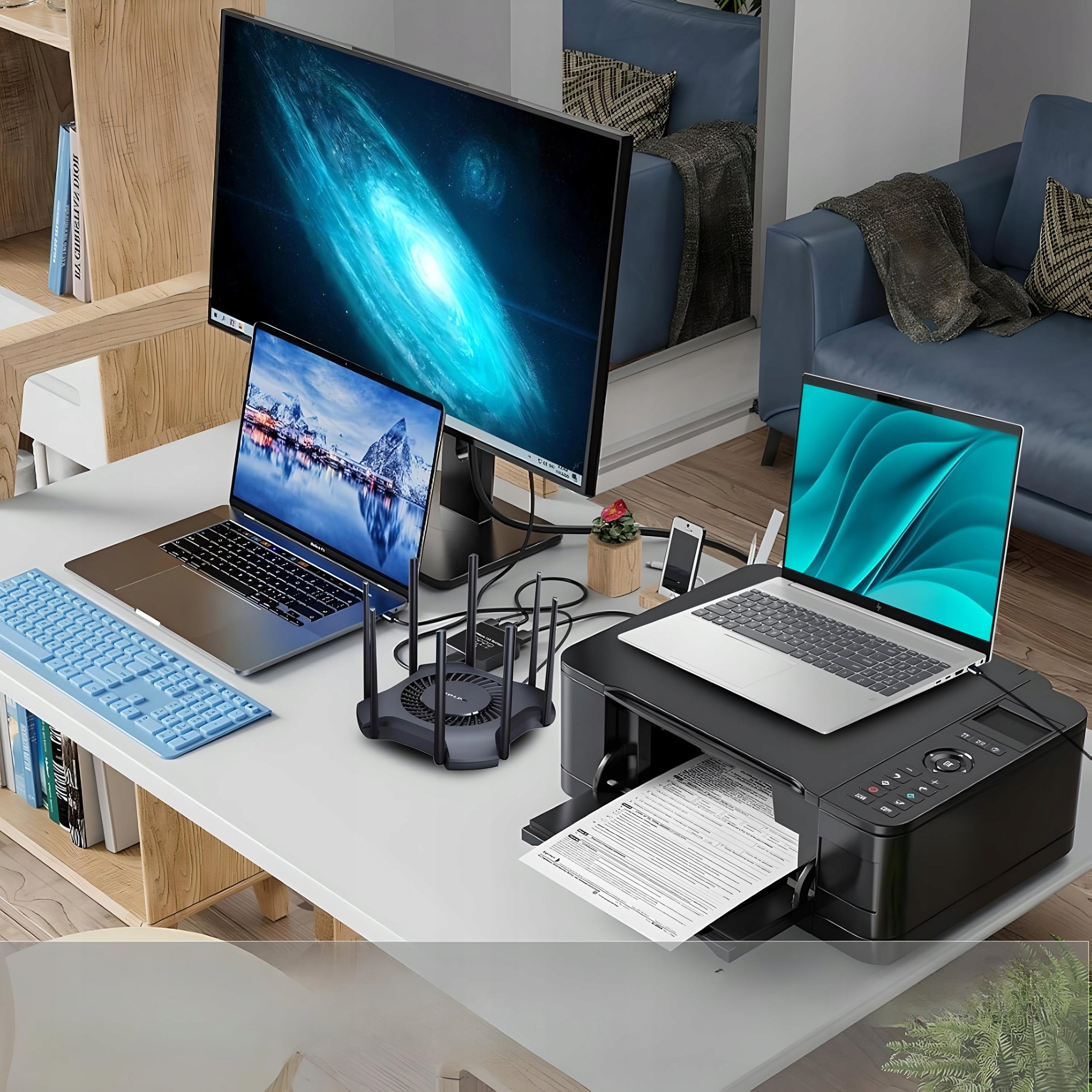 SPLITTER LAN 1x4 ADAPTER ROZDZIELACZ SWITCH 2xRJ45 ETHERNET 1000Mb GIGABIT – Idealne rozwiązanie dla Twojej sieci!