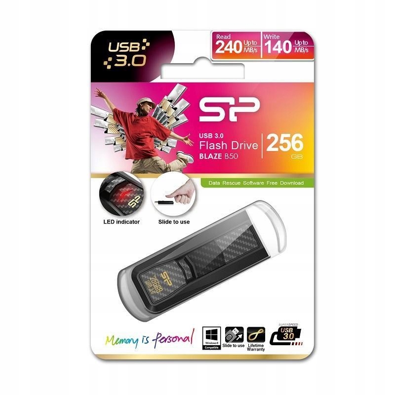 Pendrive Silicon Power Blaze B50 256 GB – Wydajność i styl w jednym