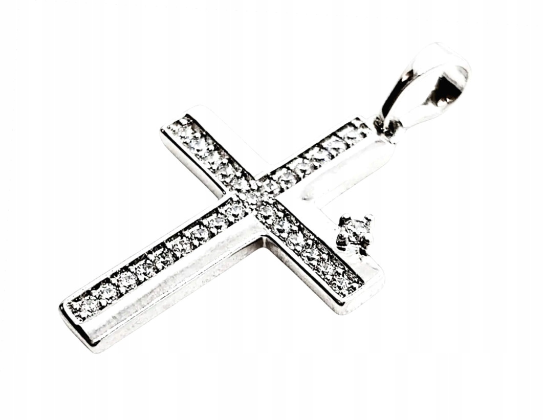 Zawieszka Krzyżyk Posrebrany 26x18mm – Elegancja i Symbolika w Jednym