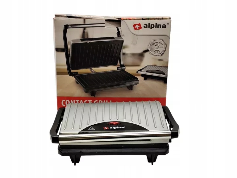 Grill elektryczny ALPINA 700W – Idealny do przygotowywania pysznych potraw