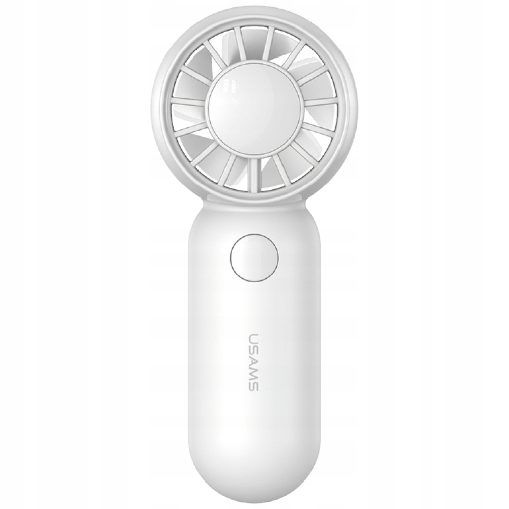 Wiatrak ręczny USAMS Mini Pocket ZB354 biały – Idealne rozwiązanie na upalne dni