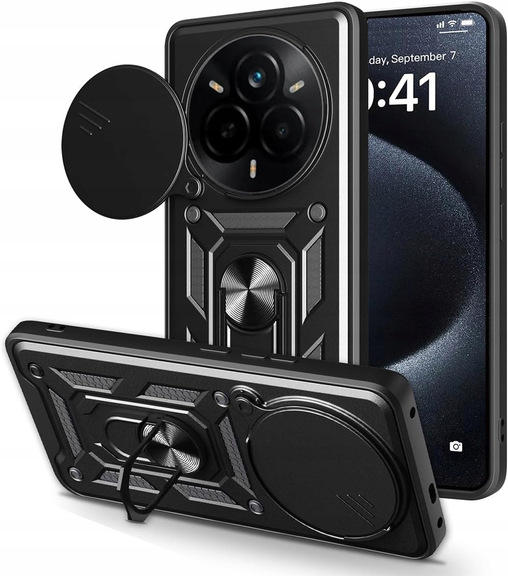Etui pancerne Supero Camshield Ring do Realme 14 Pro – Ochrona i styl w jednym