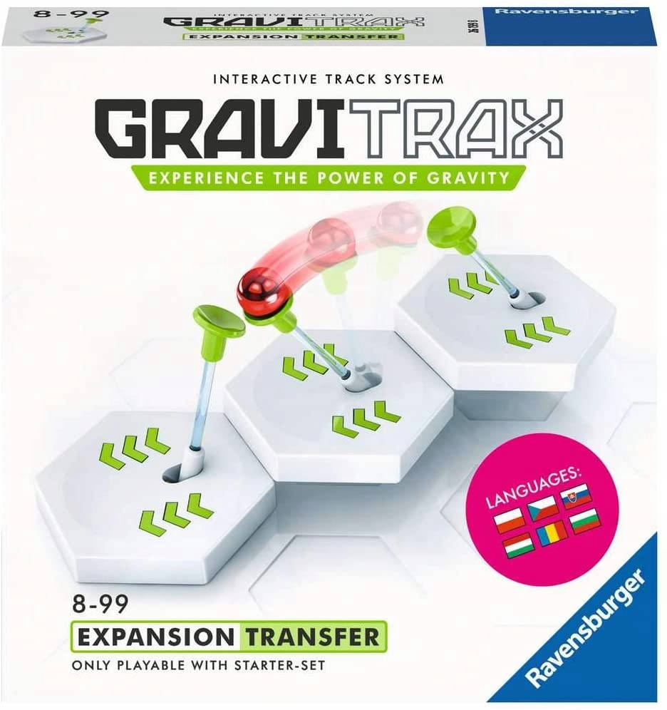 Ravensburger Gravitrax Dodatek Transfer – Rozszerz swoją zabawę w grawitację
