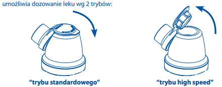 Dwa tryby pracy nebulizatora FLAEM RF6 Basic2