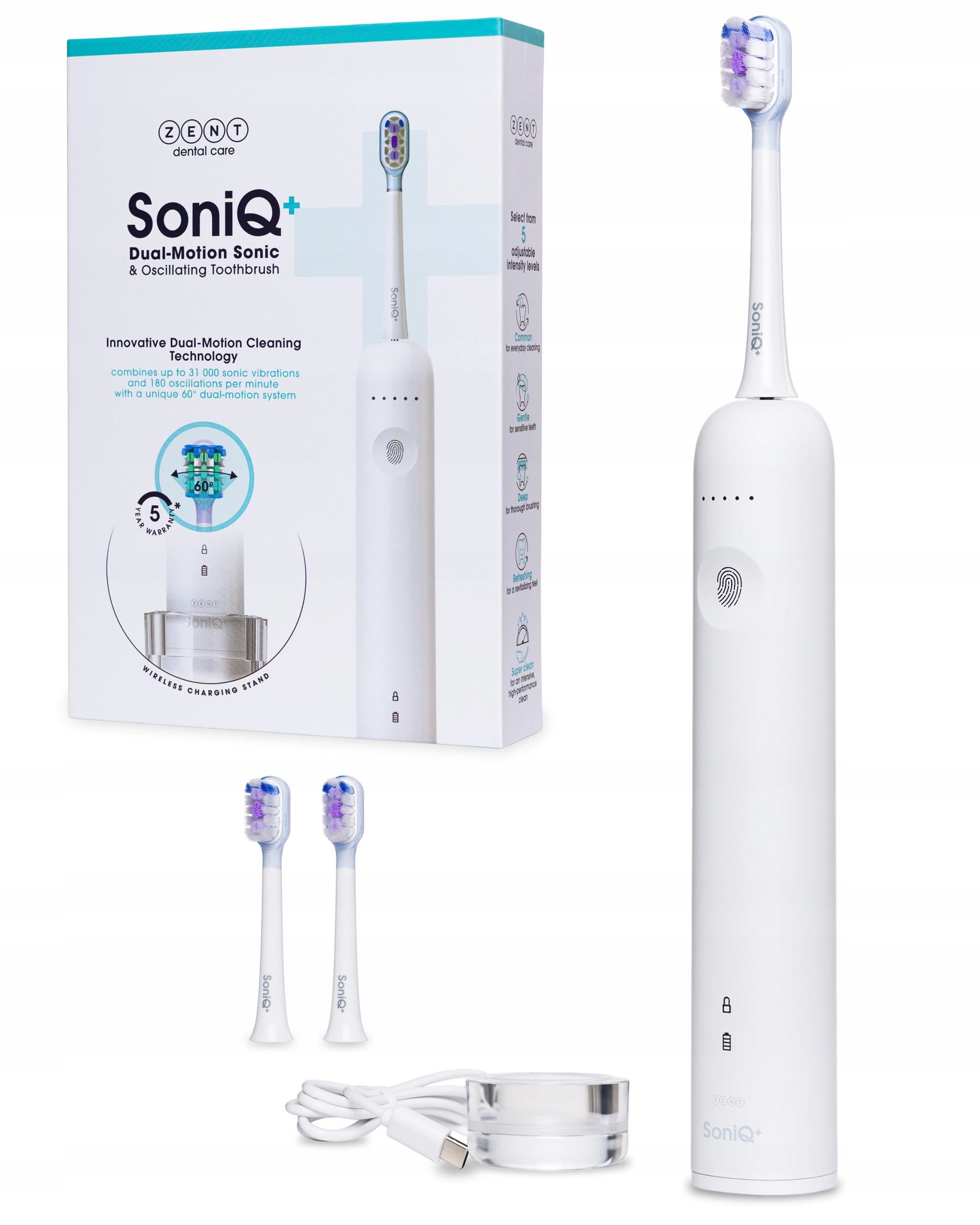 Szczoteczka soniczna SoniQ+ 60 Dual Motion – Innowacyjne rozwiązanie do pielęgnacji zębów