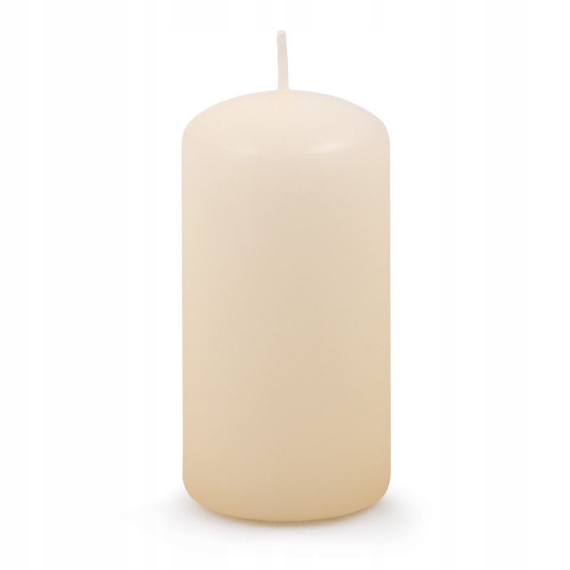 Świeca słupek DONAU HOME, 50x100 mm, kremowa – Elegancja w Twoim wnętrzu