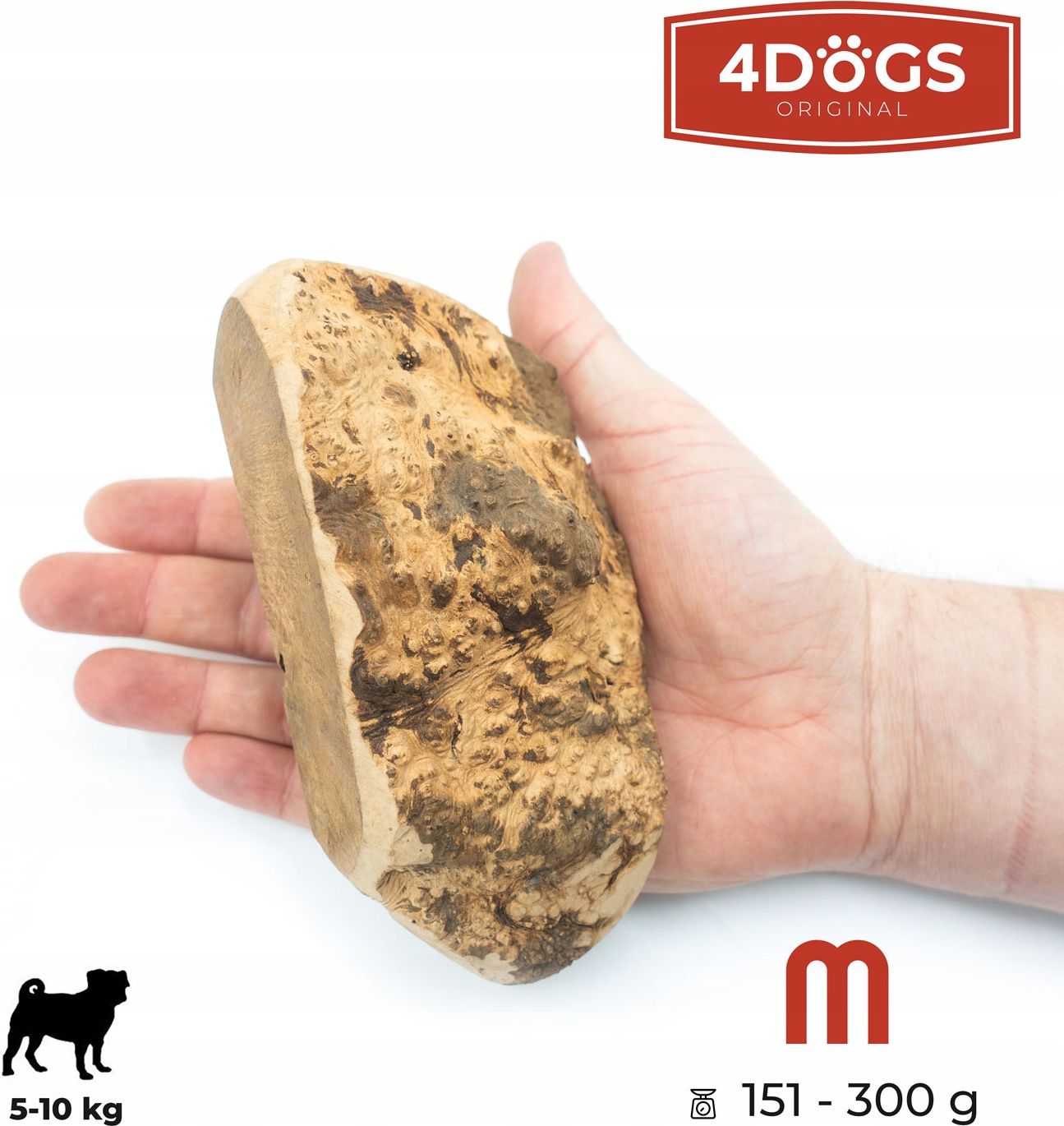 4DOGS Korzeń wrzośca dla psa - gryzak M Marka 4Dogs