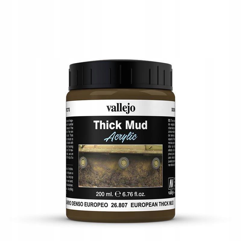 Vallejo Masa Thick Mud Textures 200ml – Idealne błoto do dioram