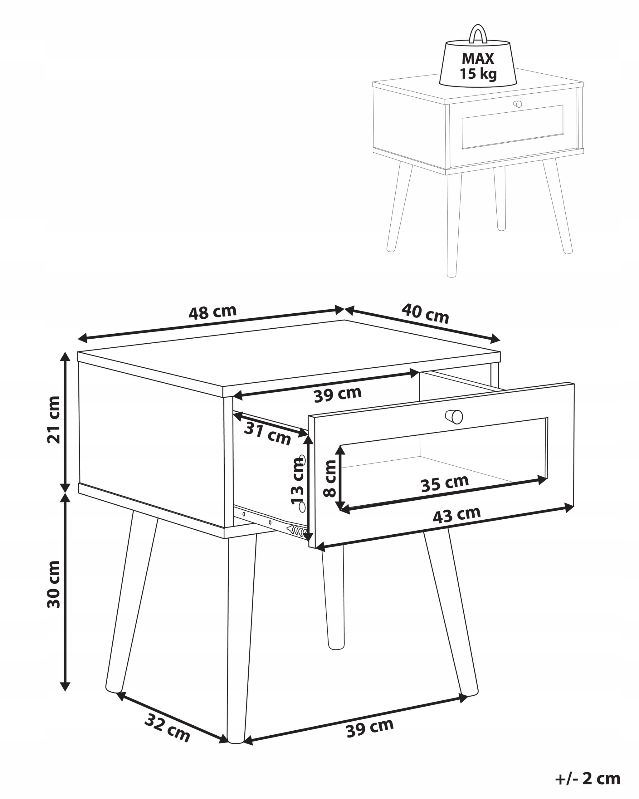 Wymiary i specyfikacja – Szczegóły dotyczące rozmiaru i materiałów