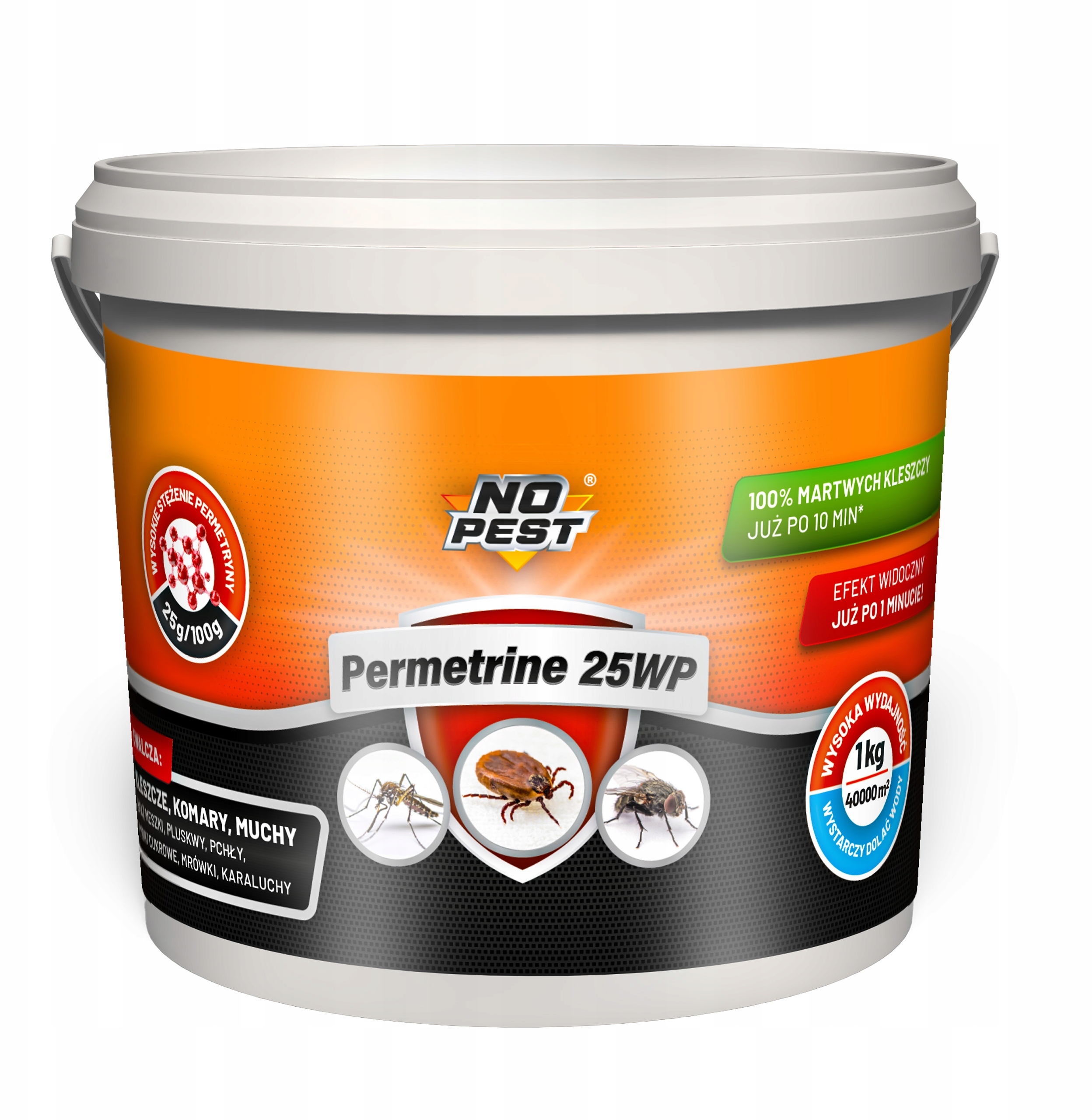 Wysoka wydajność – aż 400 litrów oprysku z 1 kg proszku