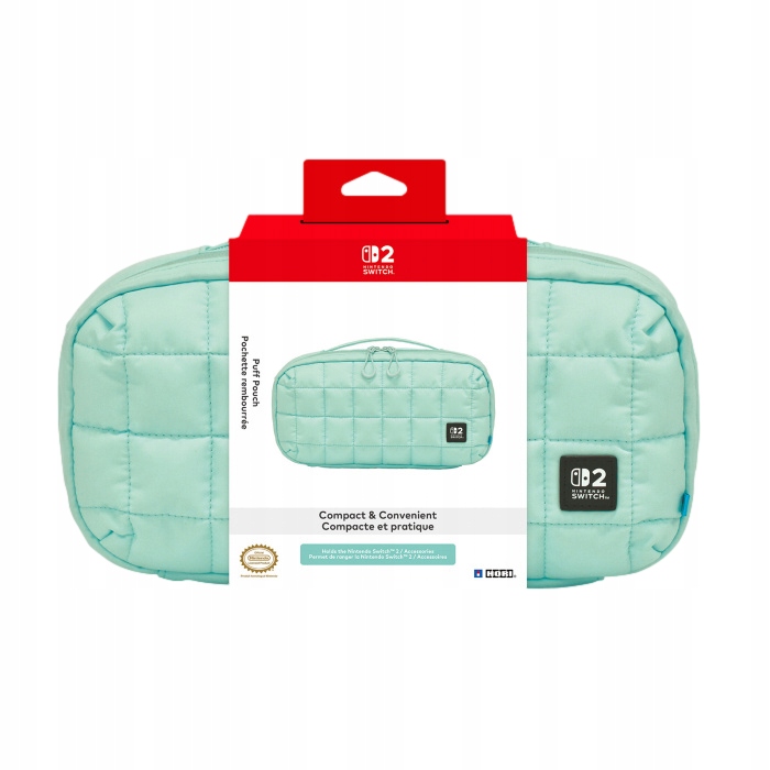 SWITCH 2 HORI Puff Pouch (Cozy Green)* – Stylowe etui dla graczy