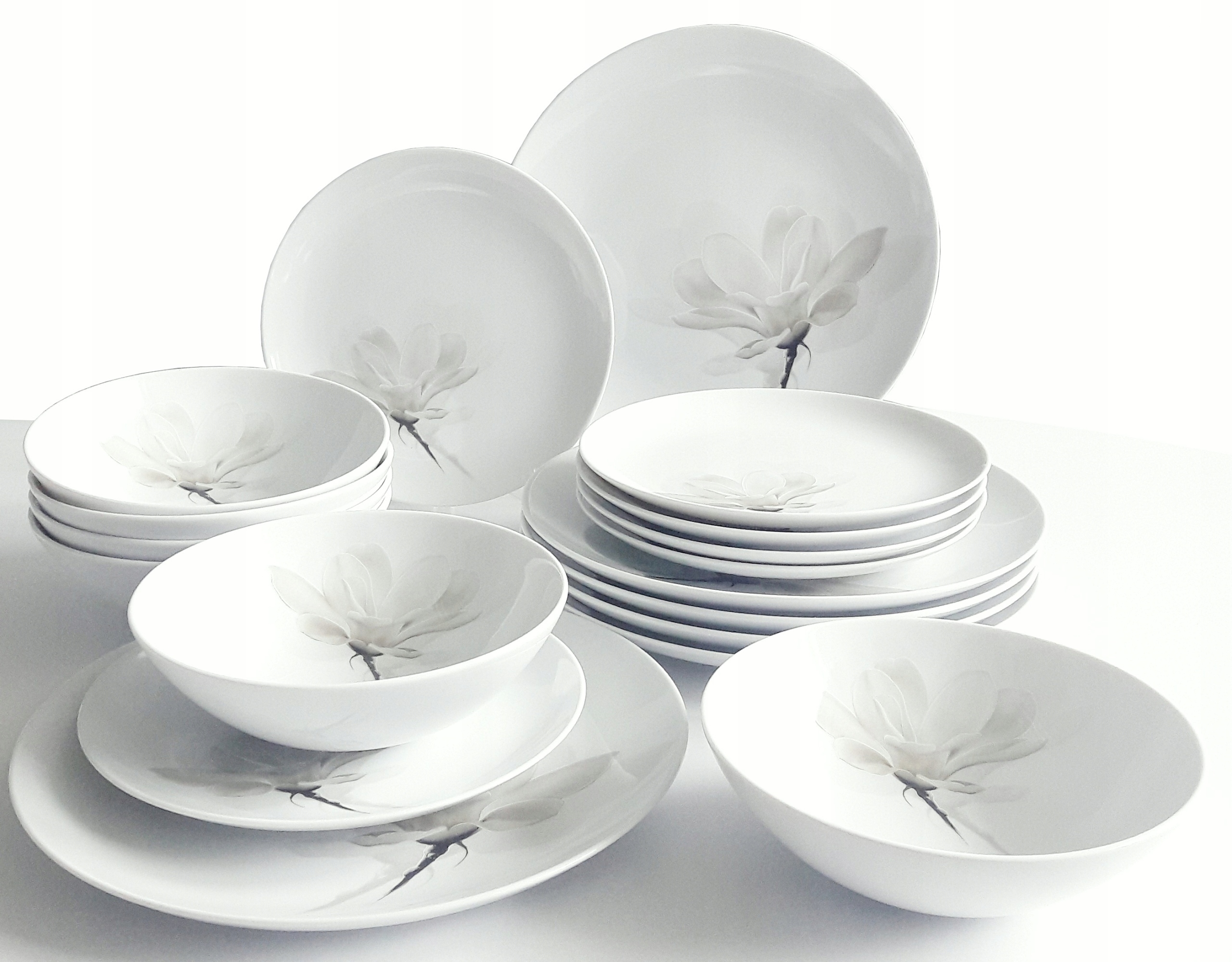 Klasyczny i nowoczesny design talerzy Magnolia