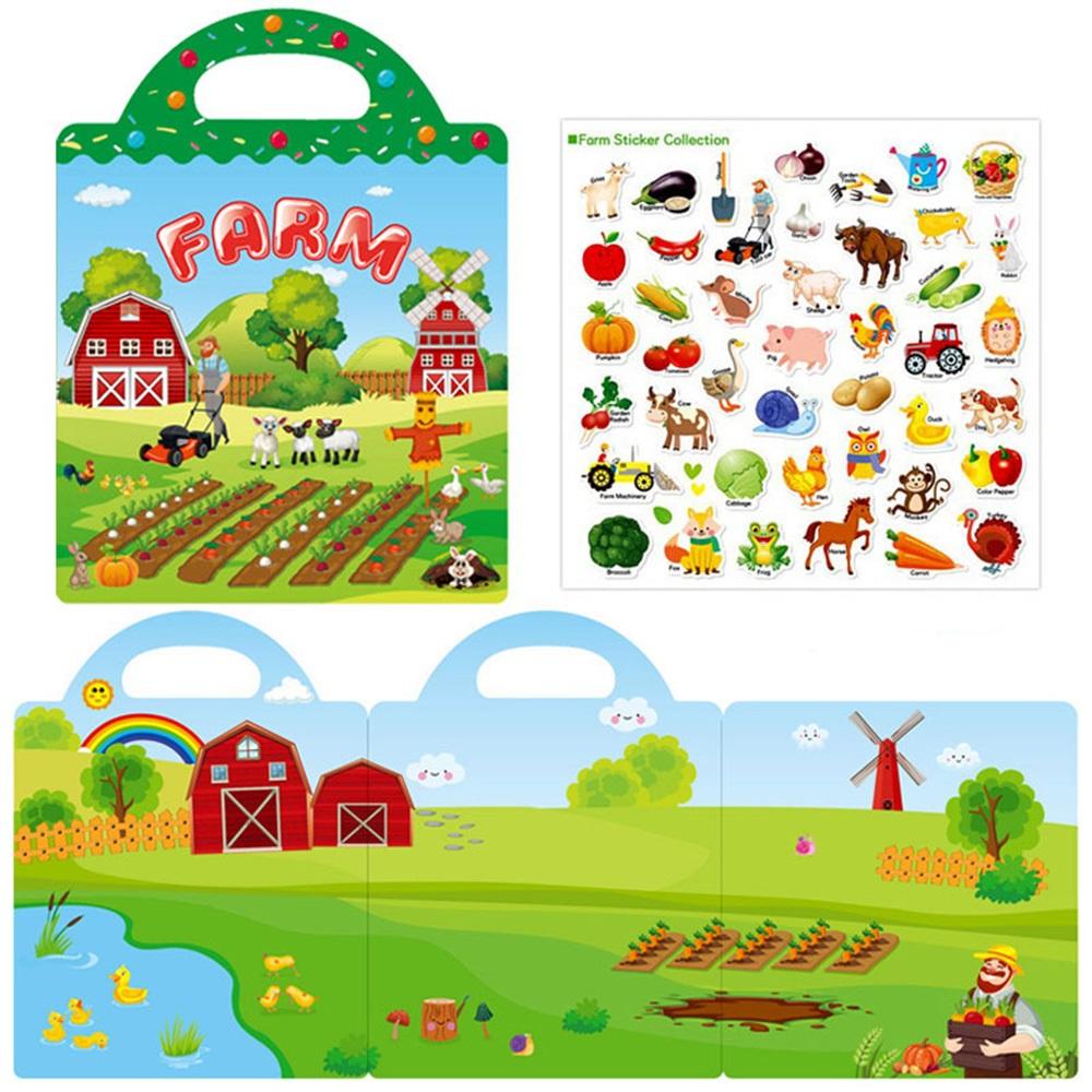 Książeczka z Naklejkami Farma – Kreatywna zabawa dla dzieci