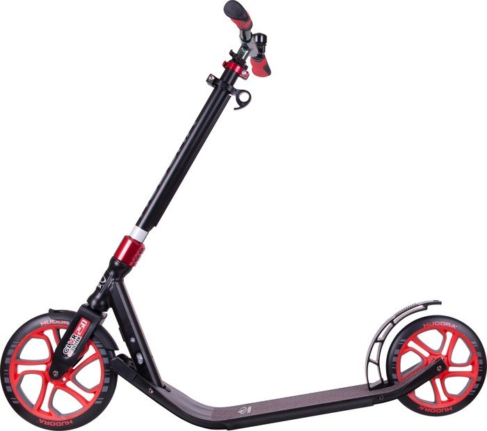 Znalezione obrazy dla zapytania Hudora Scooter CLVR 250 Bk / Red