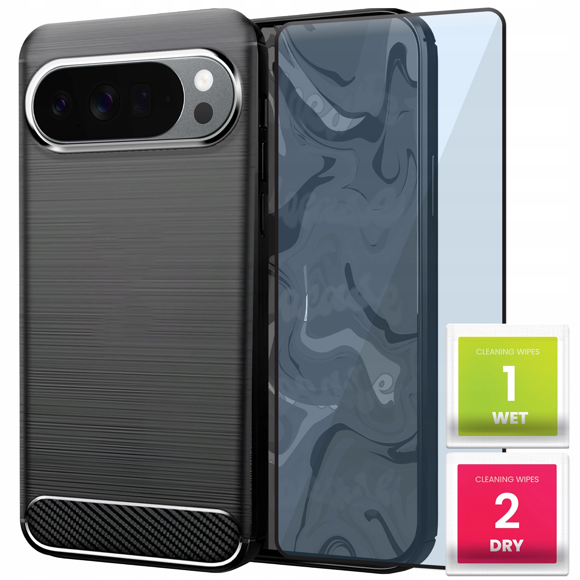 Szkło hartowane w zestawie – Twardość 9H i 100% przejrzystość