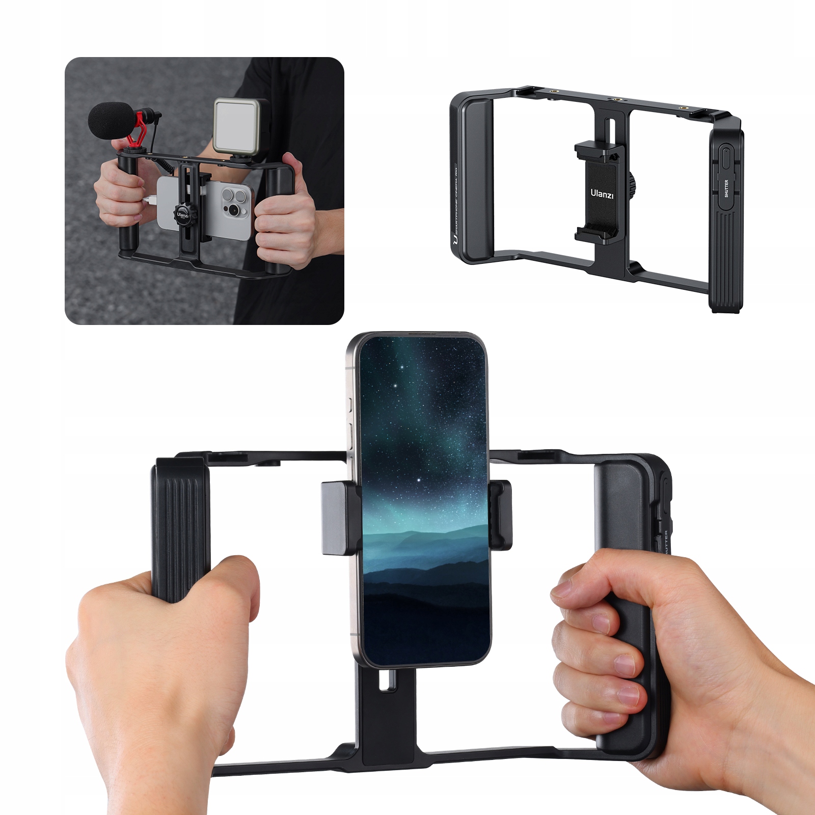 Stabilizator Klatka Uchwyt Ramka Vlog Live Stream do Telefonu – Twój niezawodny partner w tworzeniu treści