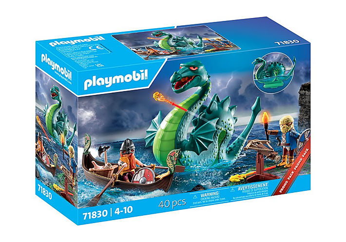 Zestaw z figurkami My Life 71830 Wiking z morskim potworem – Przygoda na morzu