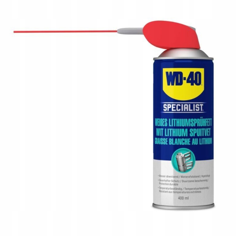 Smar litowy w aerozolu WD-40 Specialist 400ml – Niezawodna ochrona dla Twojego sprzętu
